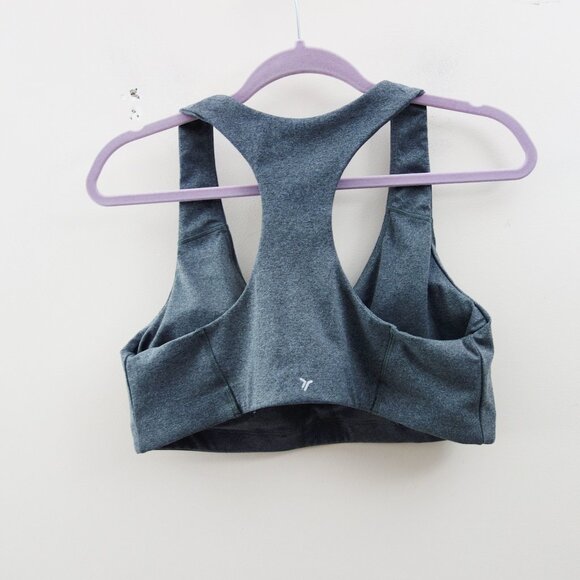 ❌SOLD❌Old Navy Medium Support PowerSoft Racerback Sports Bra in Graphite (XL) - Picture 4 of 6